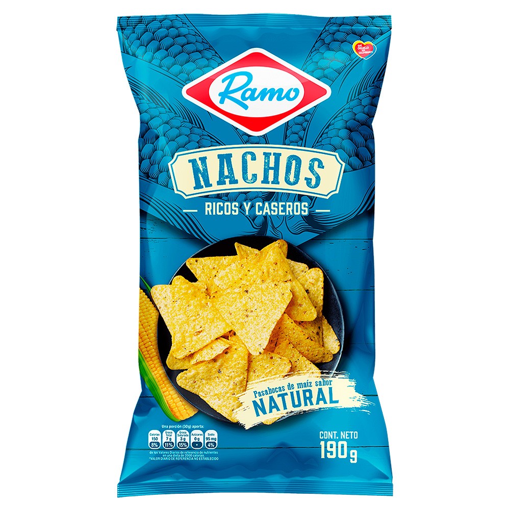 NACHOS NATURAL RAMO  x 190GR