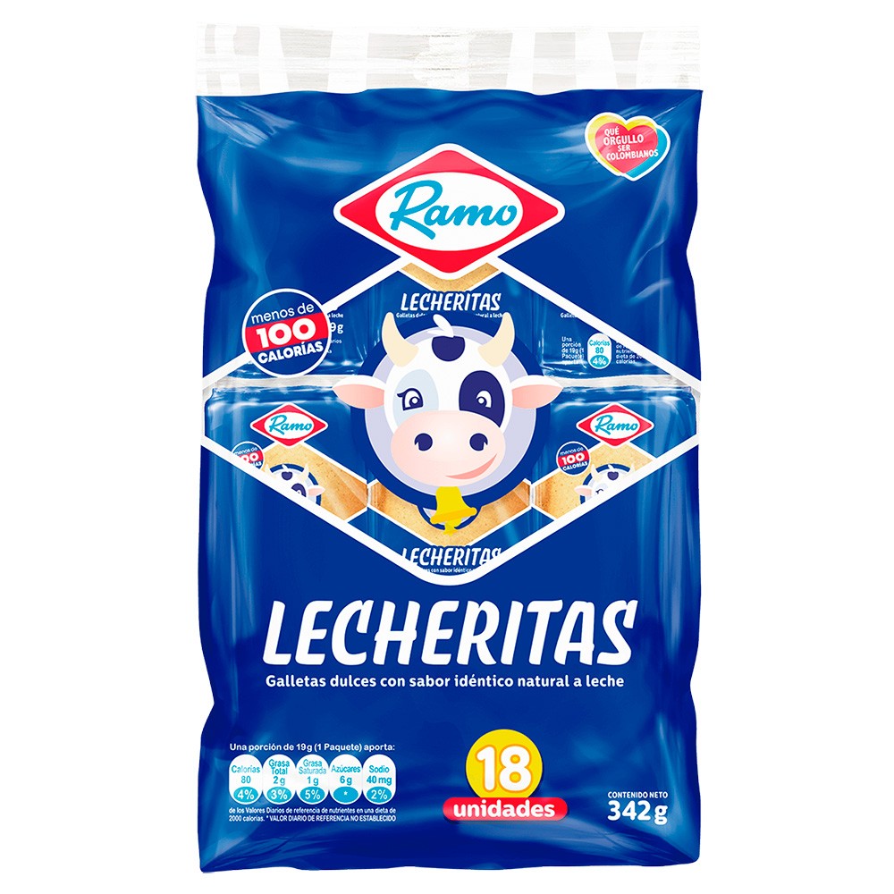 GALLETAS POPULARES LECHERITAS RAMO*342GR