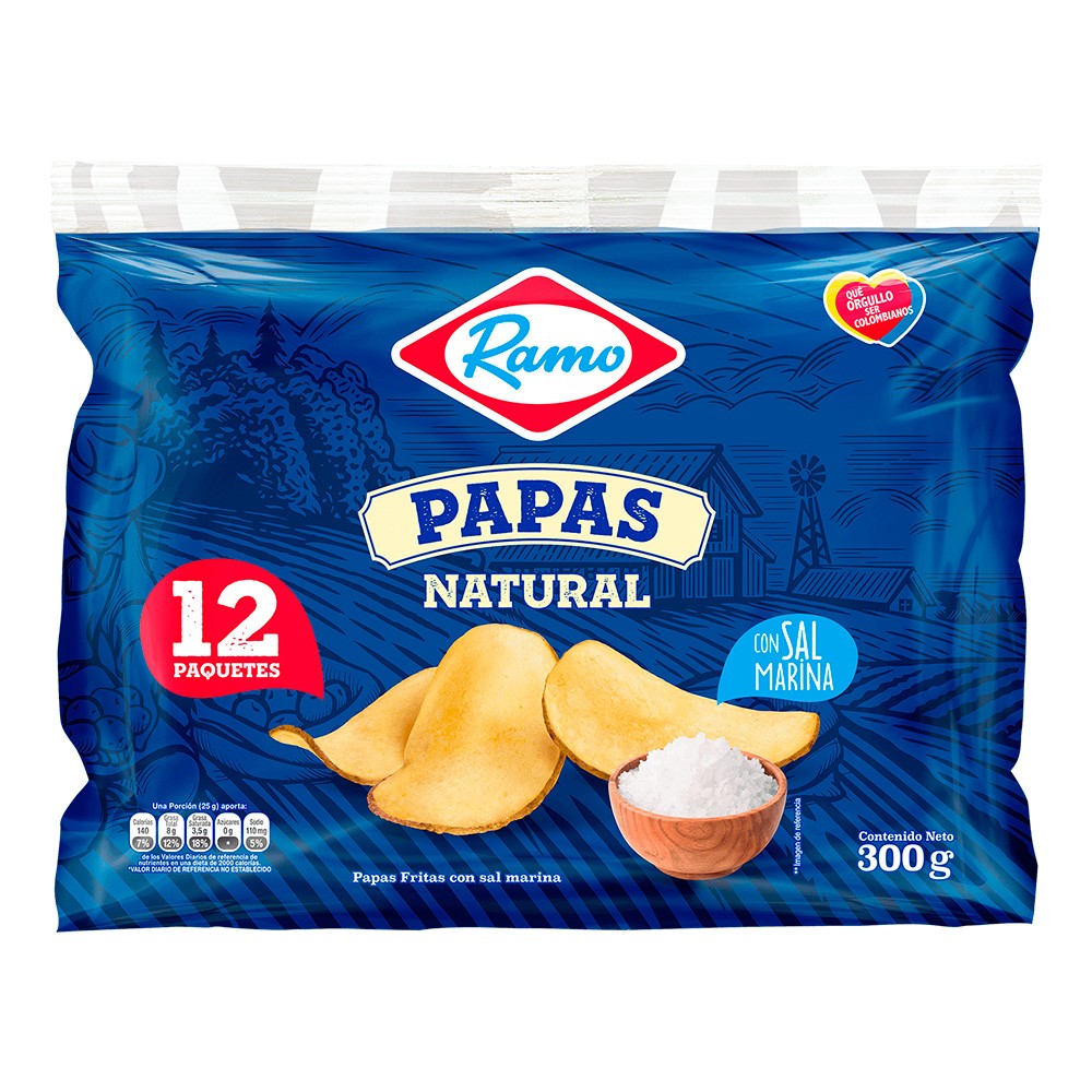 PAPA NATURAL CON SAL MARINA RAMO x 12UND