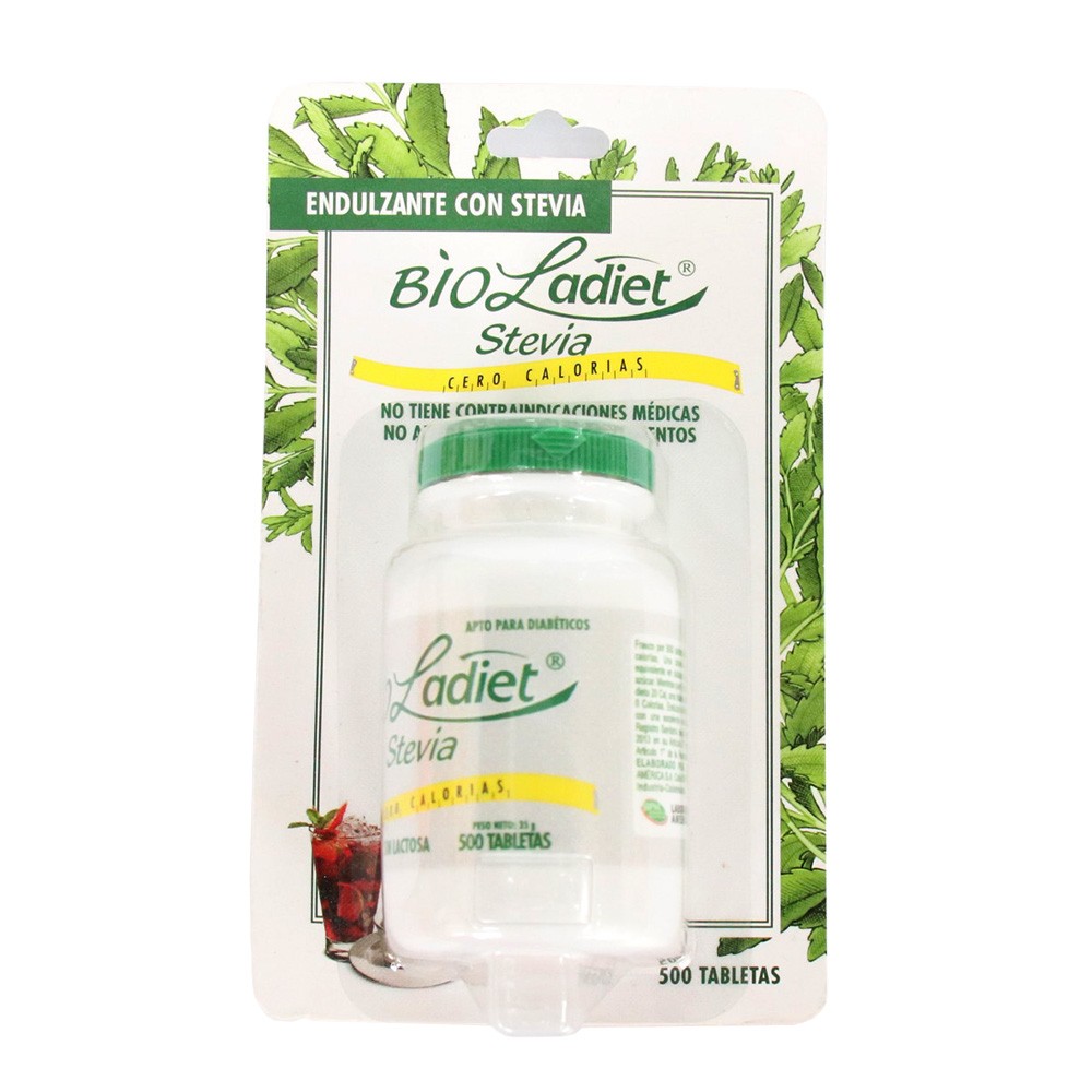 BIOLADIET STEVIA FRASCO  x 500 TABLETAS