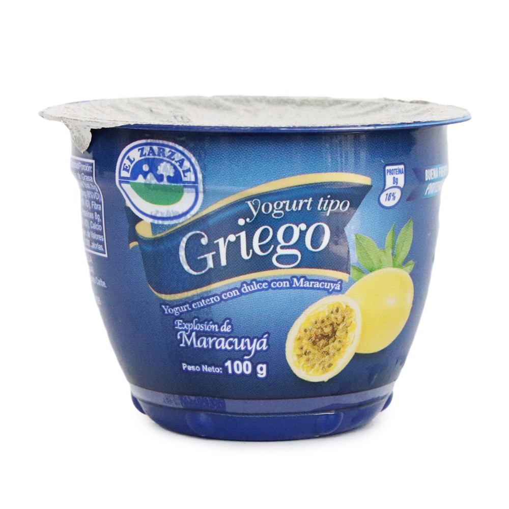 YOGURT TP GRIEGO MARACUYA x 100GR ZARZAL