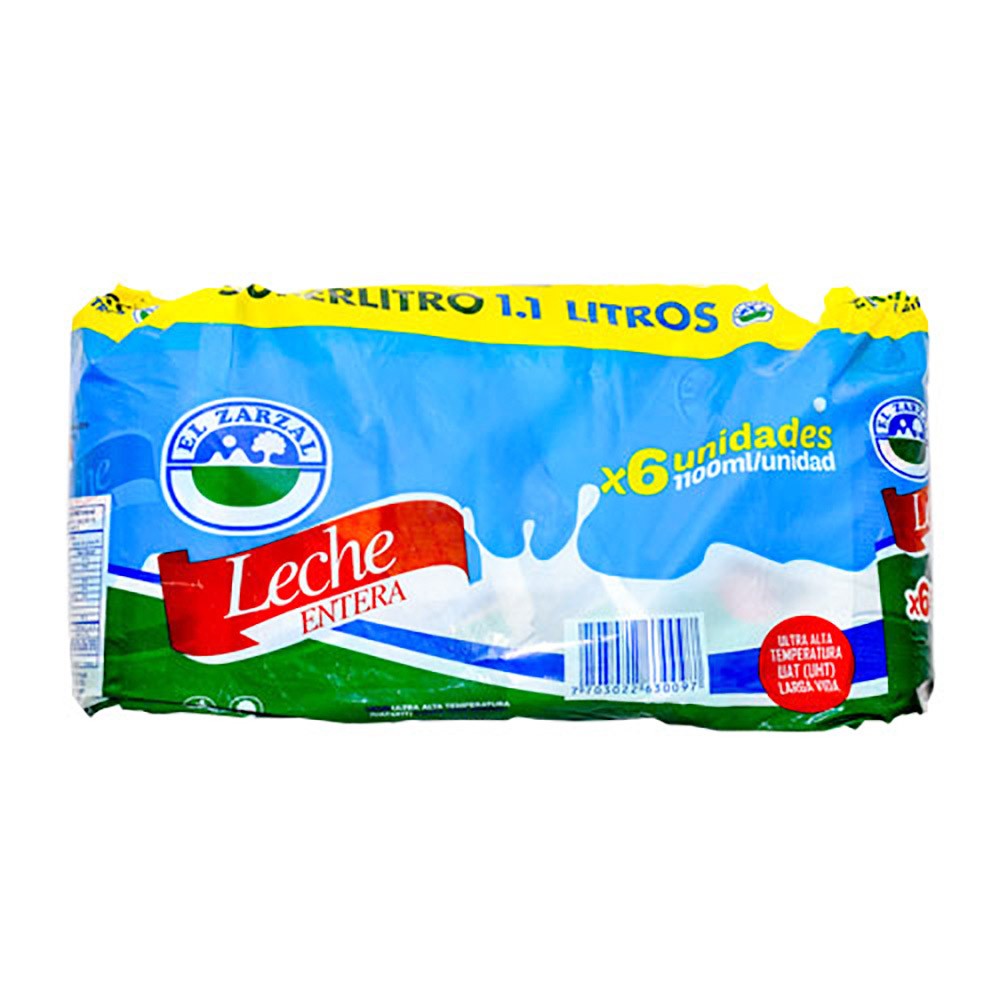 LECHE UHT  ENTERA  ZARZAL   6UND x 1100