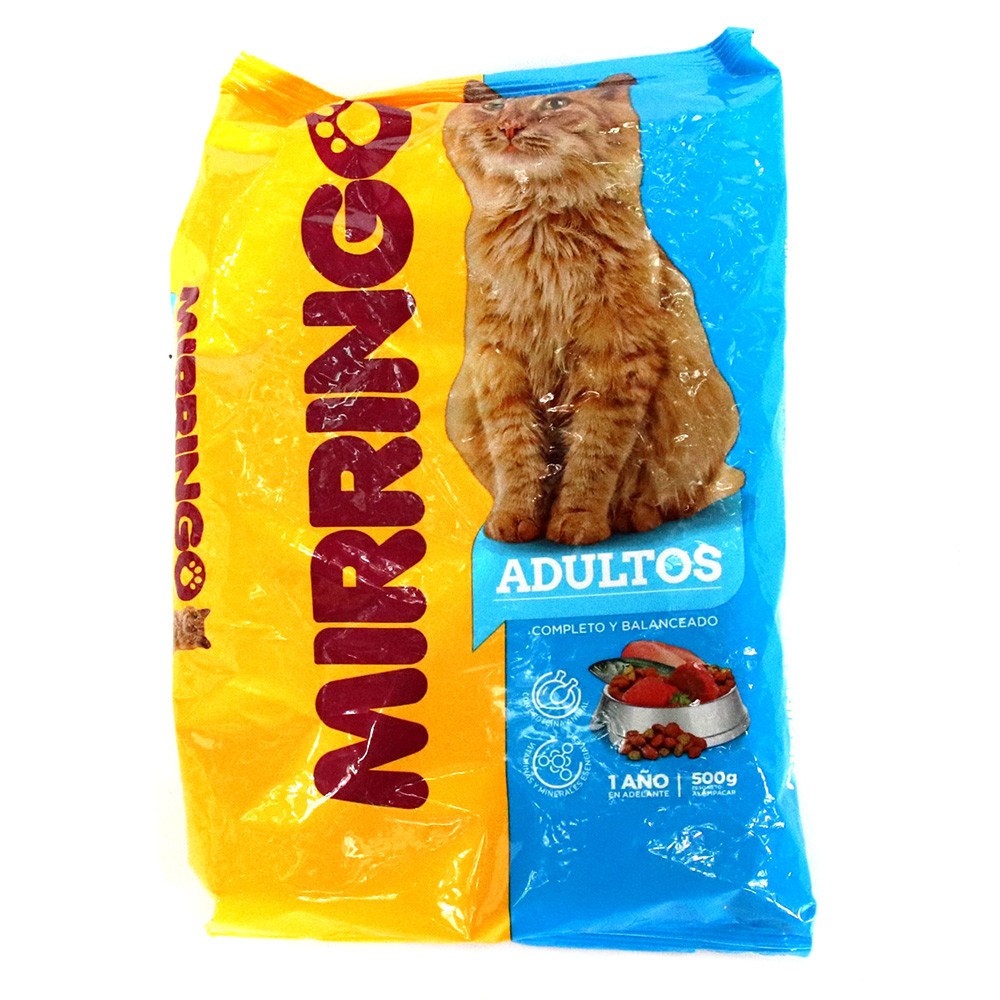 ALIMENTO PARA GATOS MIRINGO X 500 gr
