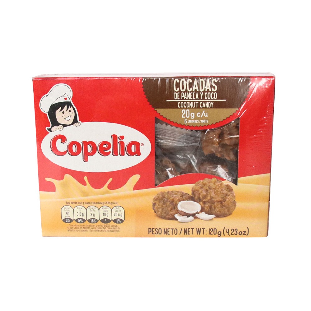 COCADA PANELA Y COCO COPELIA*6UND*20GR