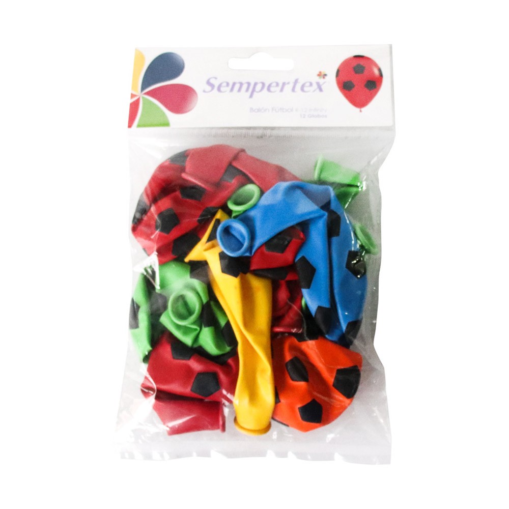 GLOBO R-12 INF BALON FUTBOL SURT x 12UN