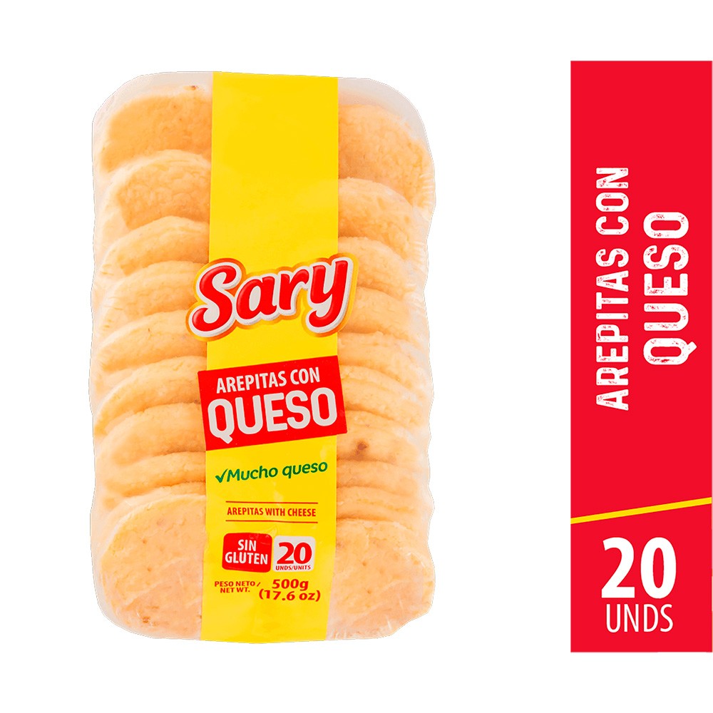AREPA DE QUESO MAIZ SARY  x 500GR