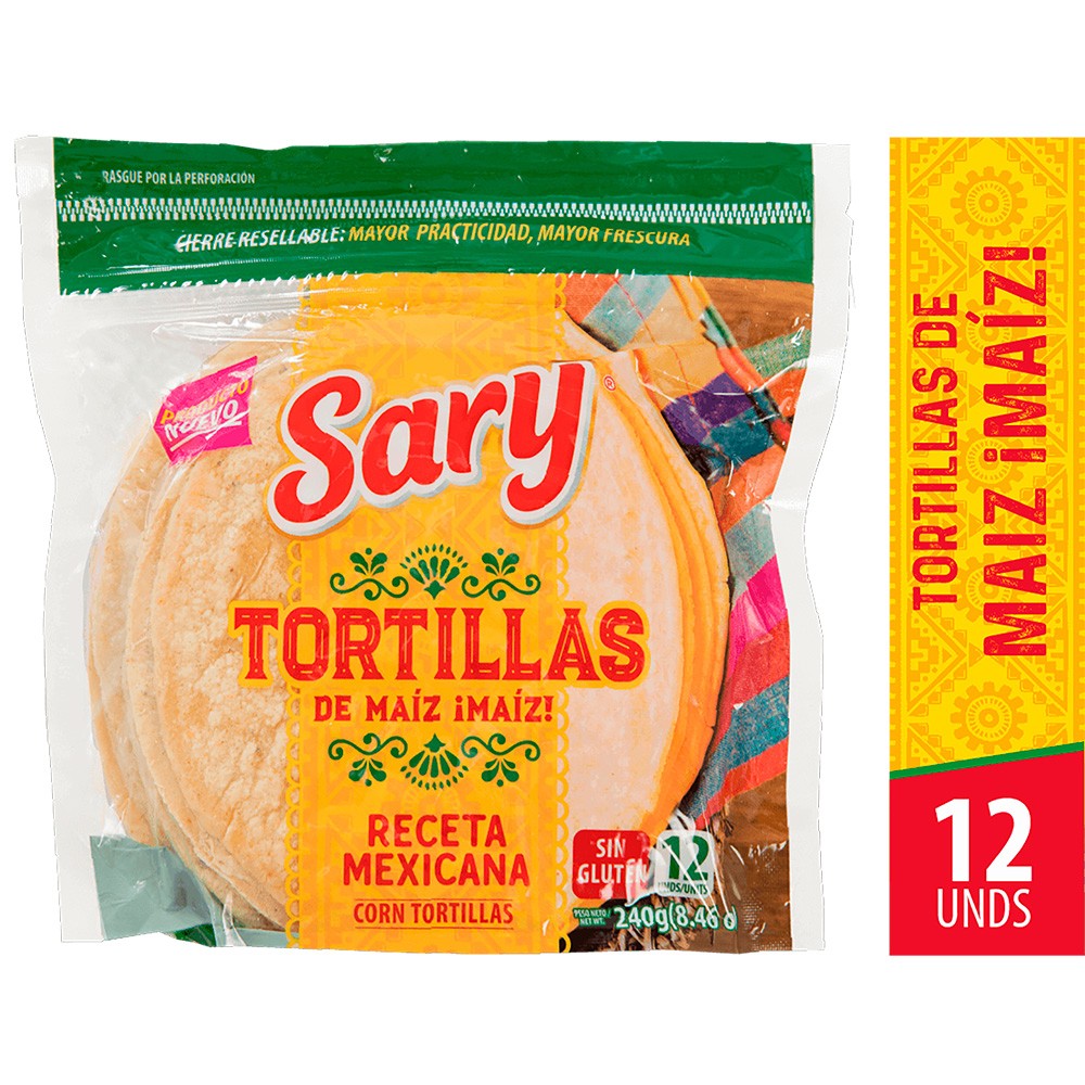 TORTILLA DE  MAIZ SARY *240GR