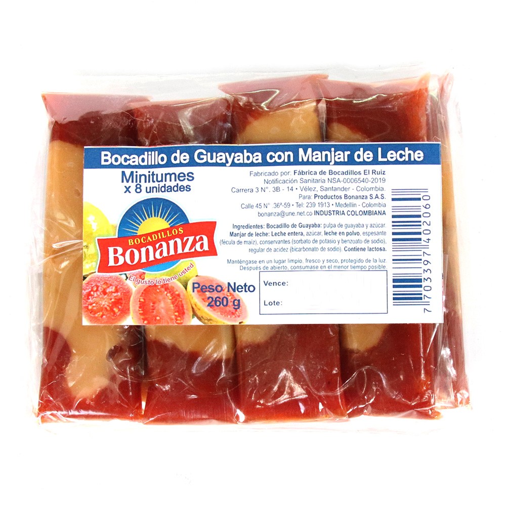 BOCADILLO DE GUAYABA BONANZA  x 260GR
