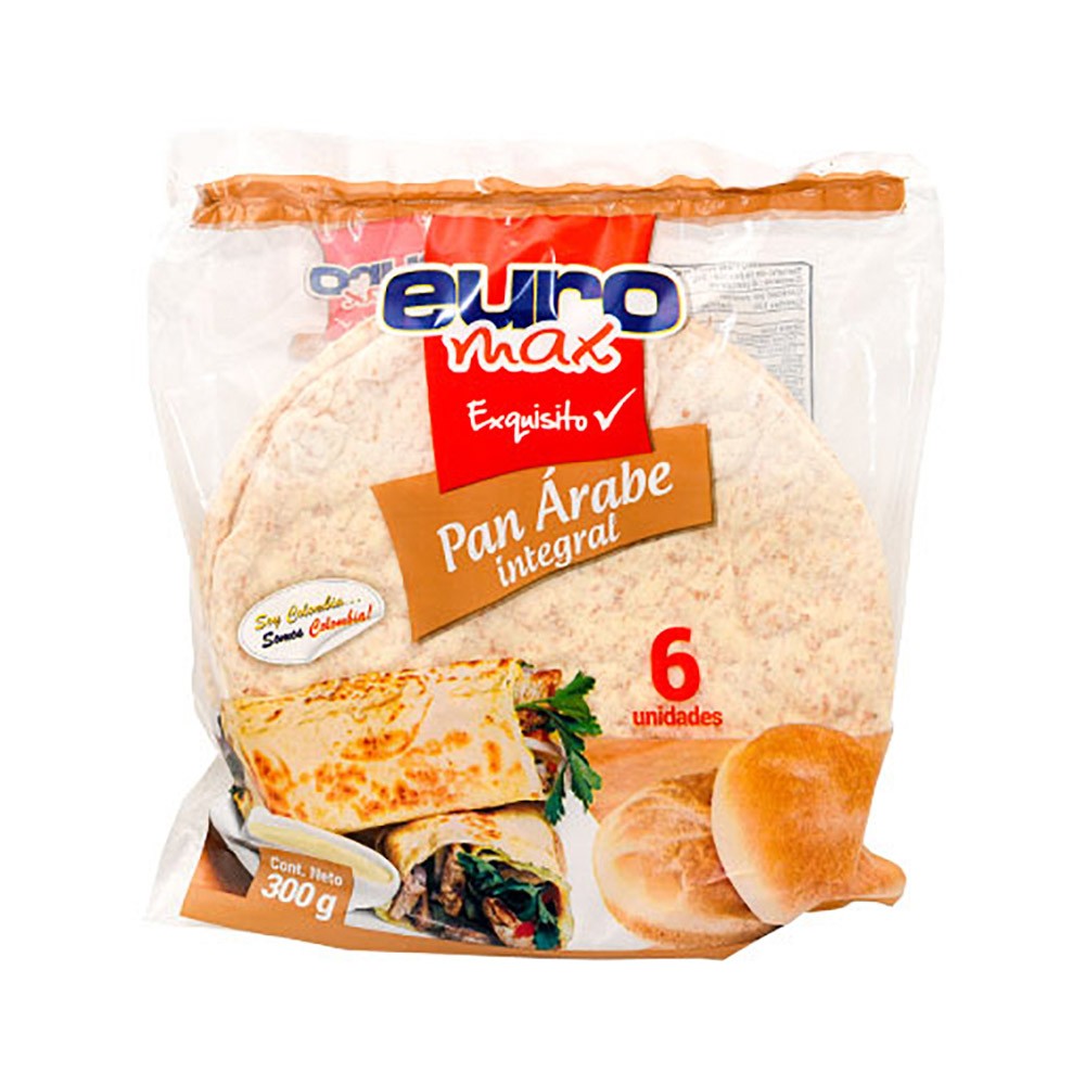 PAN ARABE INTEGRAL  EUROMAX  6UN x 300GR