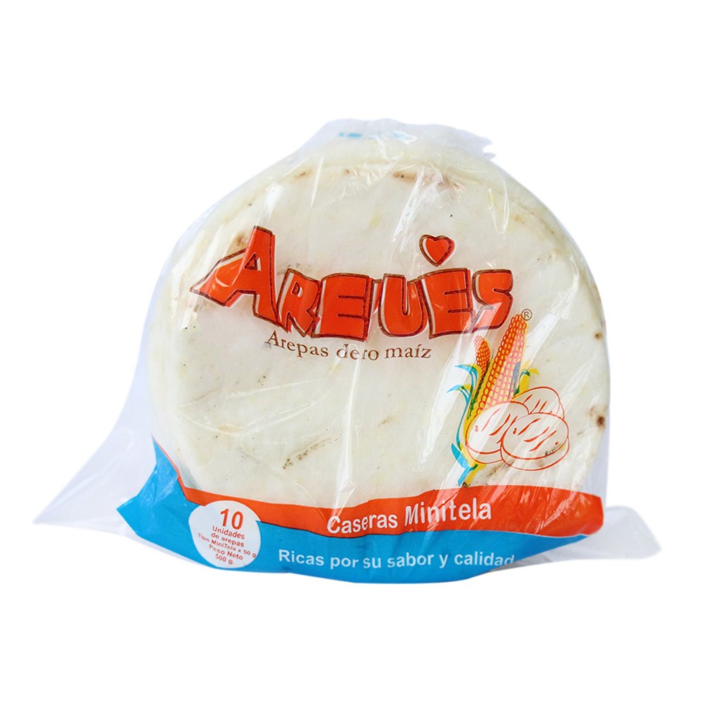 AREPA CASERAS MINITELA AREPUES  x 500GR