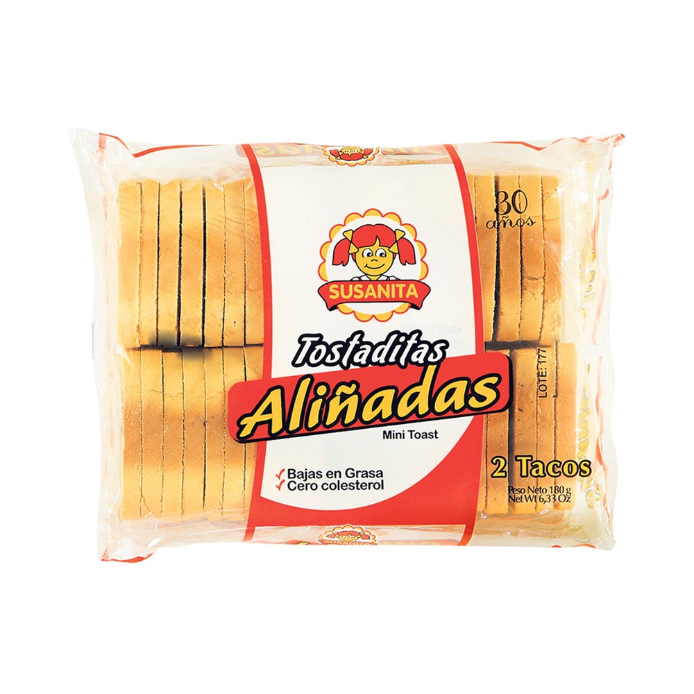 TOSTADITAS ALIÑADAS 180gr SUSAN