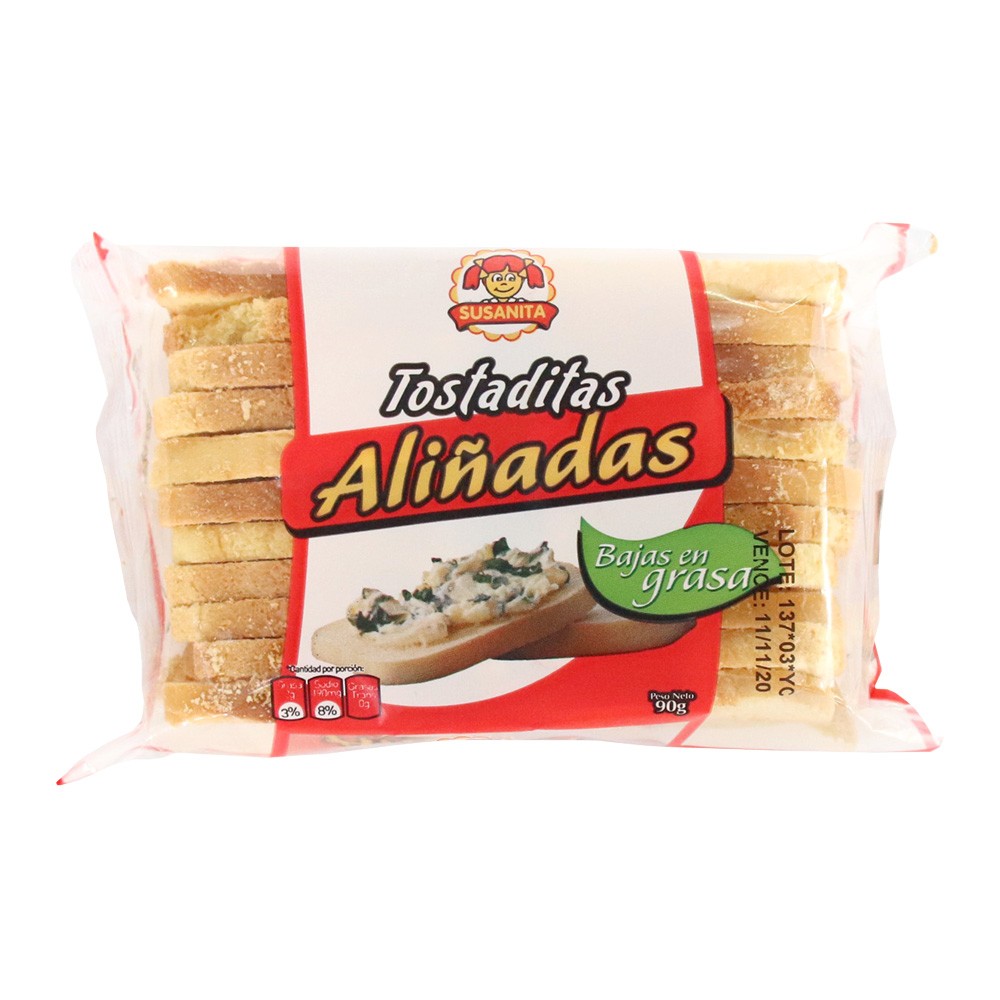 TOSTADA ALIÑADA SUSANITA  x 90