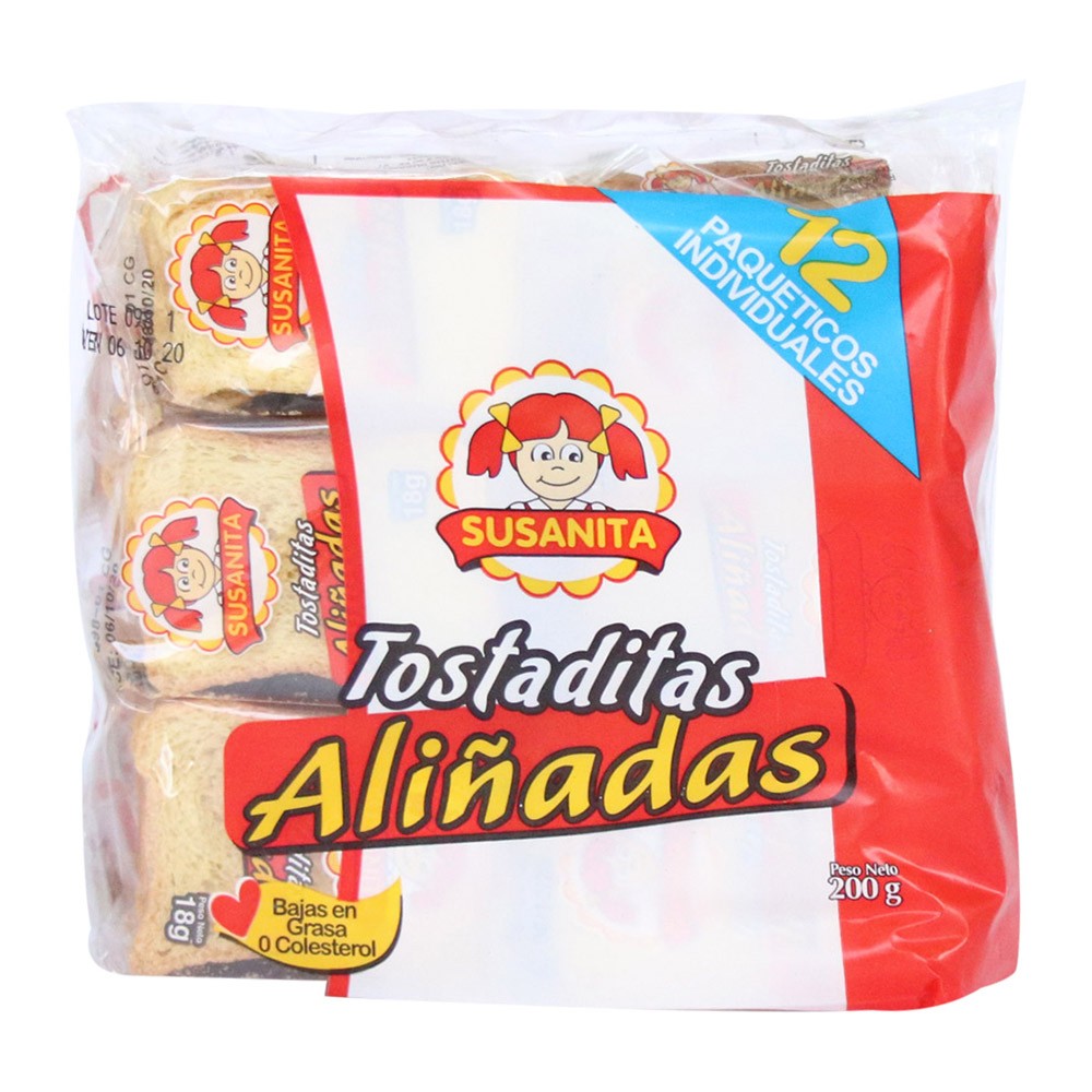 TOSTADITAS ALIÑADAS SUSANITA X 12