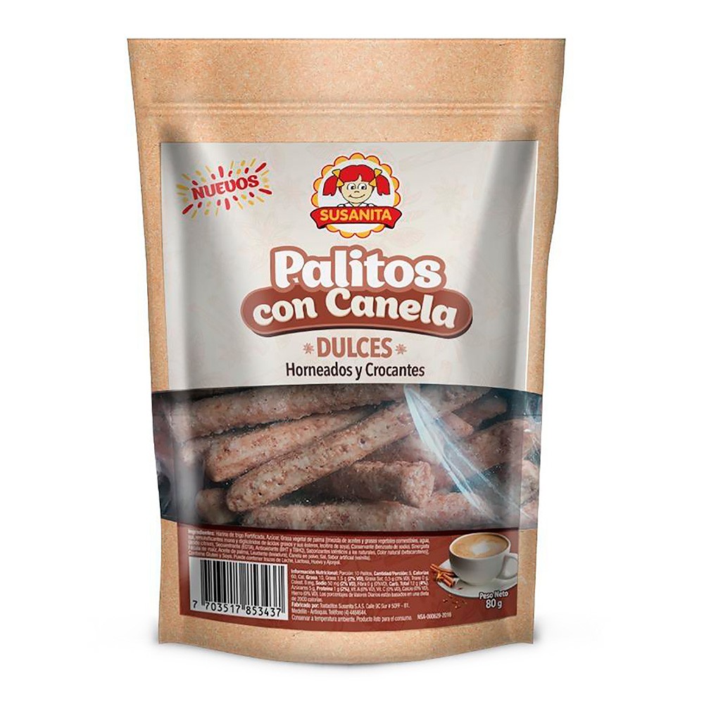 PALITOS CANELA SUSANITA*80GR