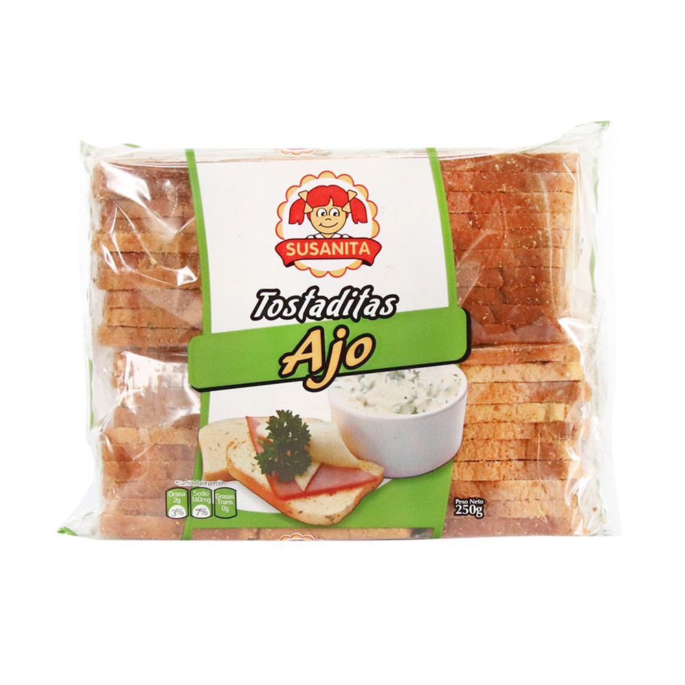 TOSTADA AJO SUSANITA x 250GR