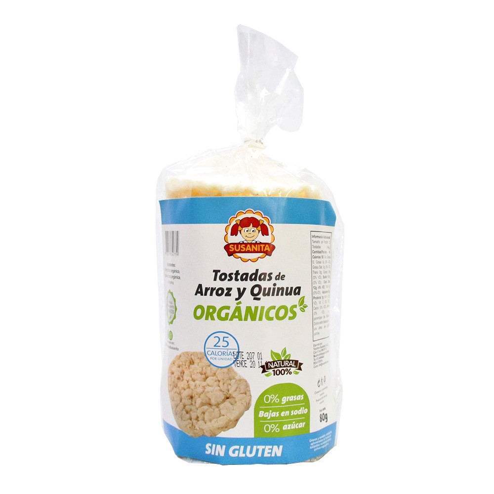TOSTAD ARROZ Y QUINUA ORGAN SUSANITA*80G