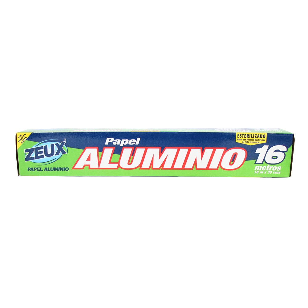 PAPEL ALUMINIO ZEUX CAJA x 16 MT