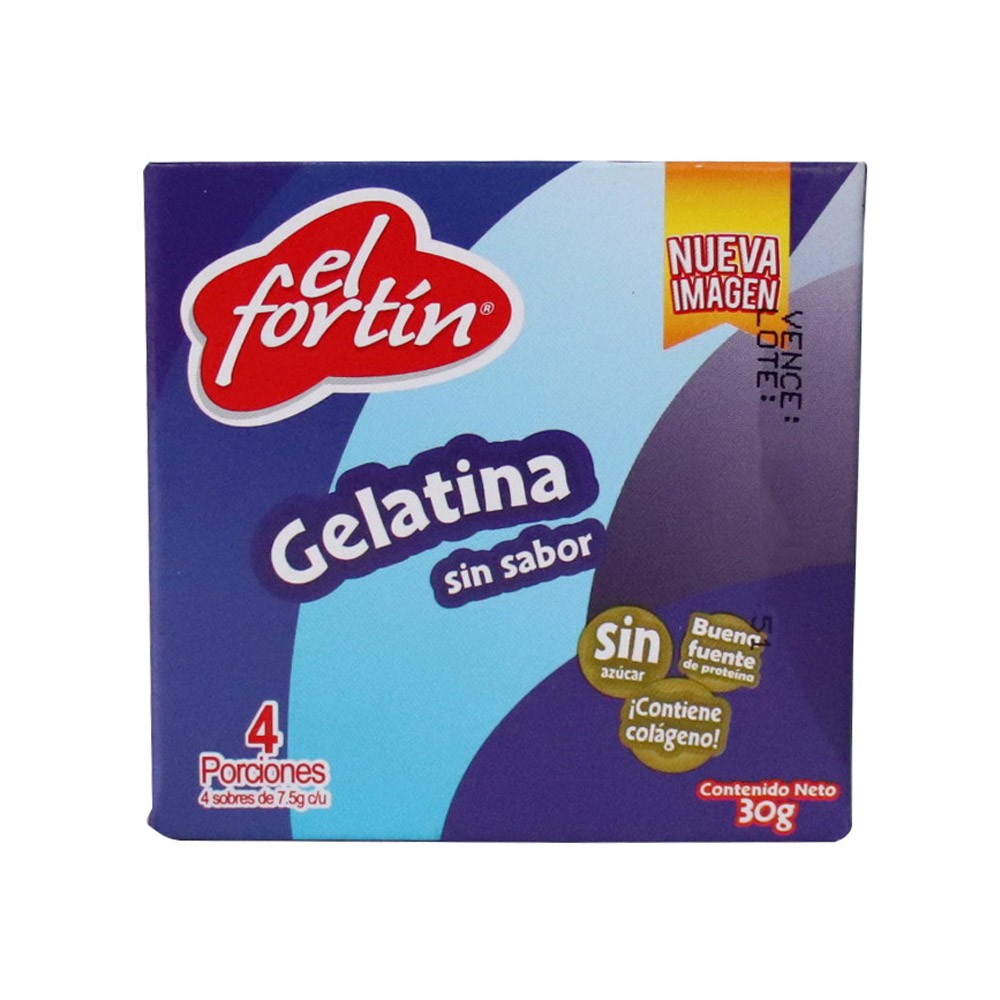 GELATINA SIN SABOR  x 30 FORTIN