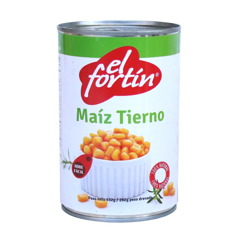 MAIZ TIERNO LATA FORTIN  x 432GR