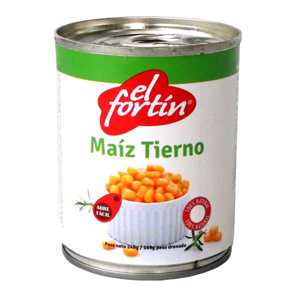 MAIZ TIERNO LATA FORTIN  x 248GR