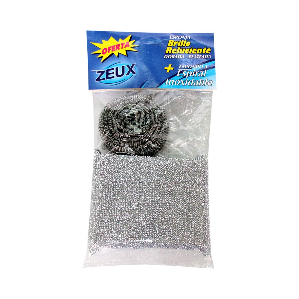 ESPONJA DORADA/PLATA ZEUX GTS ESPIRAL
