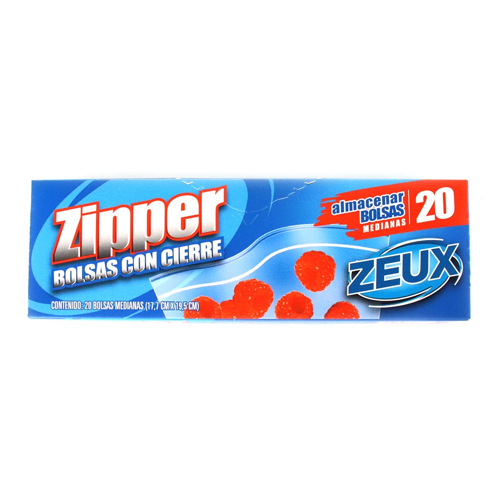 BOLSA ZEUX ZIPPER ALMACENAR MEDIANA *20U