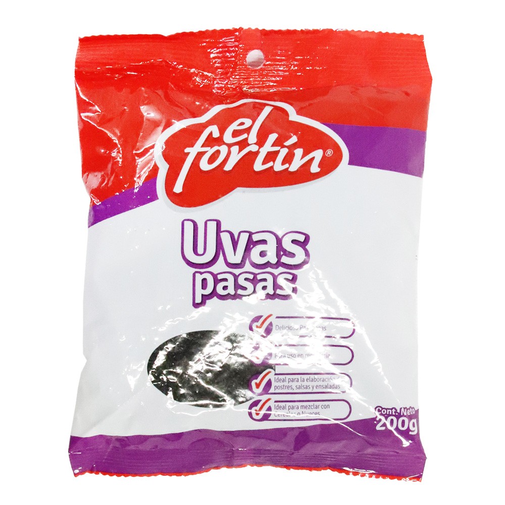 UVAS PASAS EL FORTIN *200GR