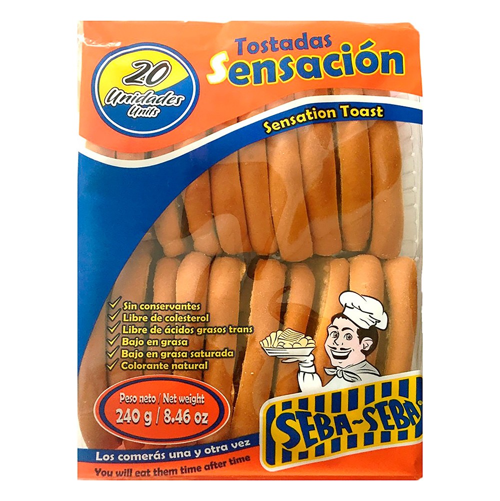 TOSTADA SENSACIÓN 240 GR SEBA