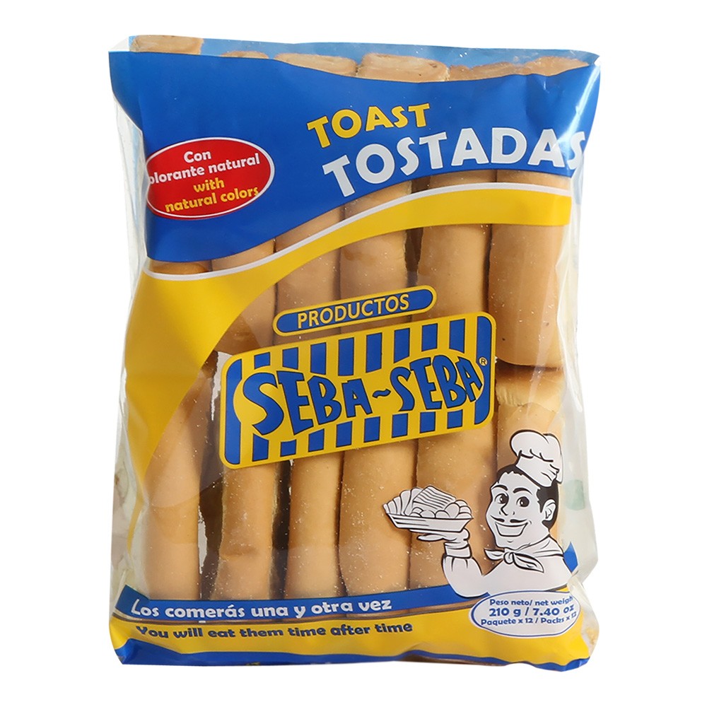 TOSTADAS 12U 210gr SEBA SEBA