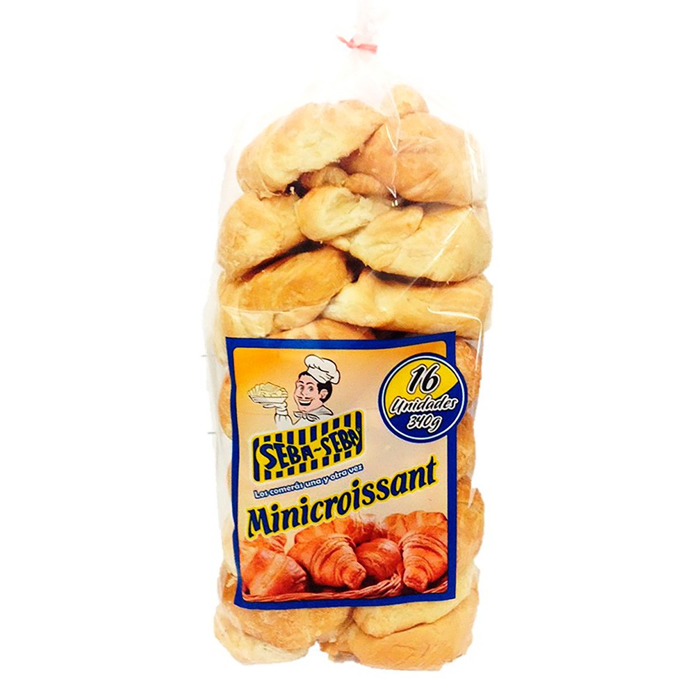 MINI CROISSANT SEBA SEBA X 16UN  *340GR