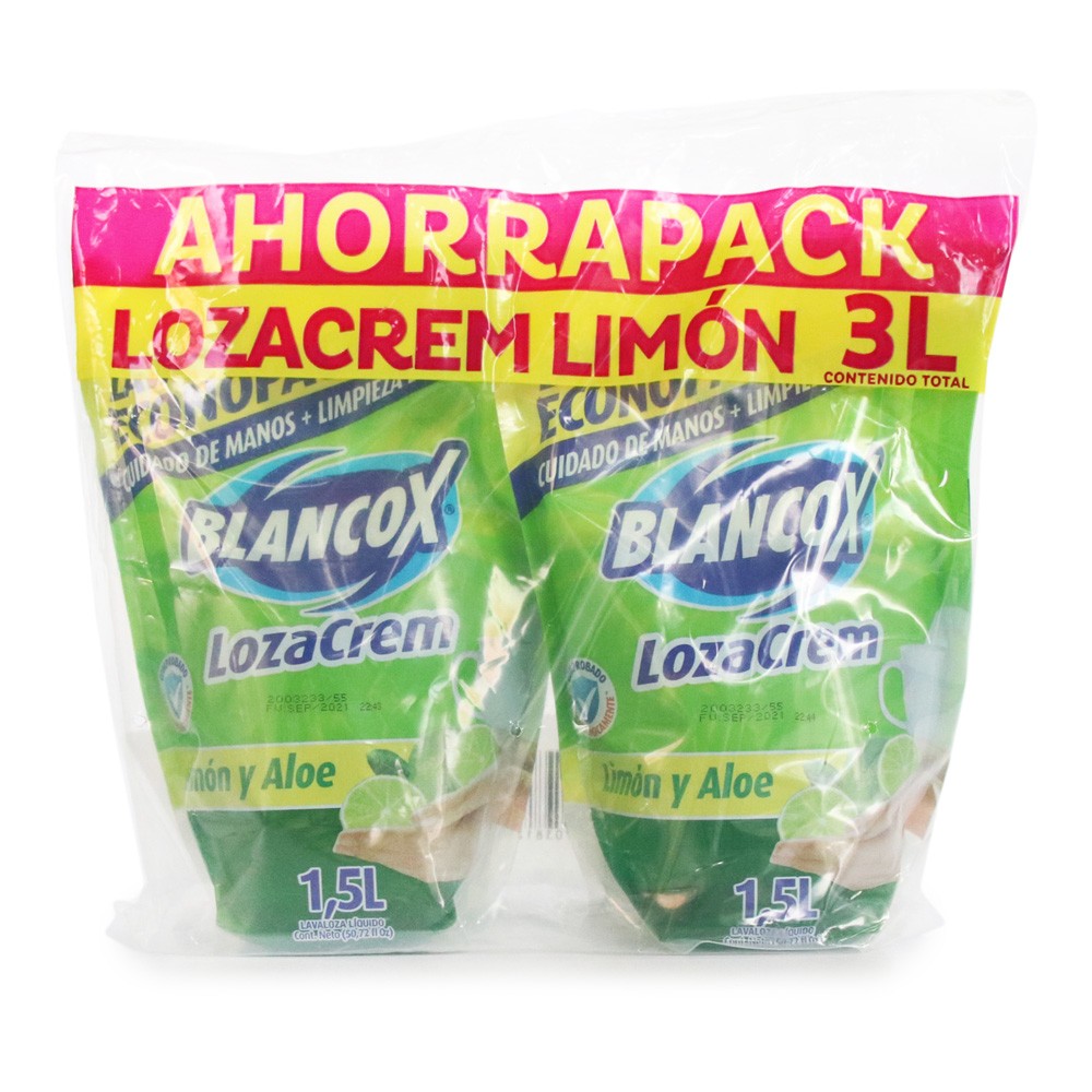 LOZA CREM LIQ  LIMON DOYPACK 2UN*1500ML