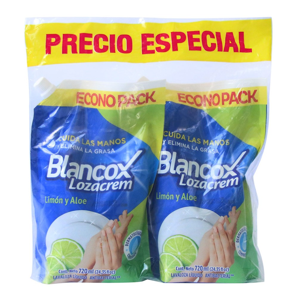 LOZA CREM LIQUIDO LIMON DOYPACK 2U*720ML