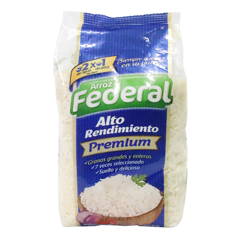 ARROZ FEDERAL ALTO RENDIMIENTO*500GR