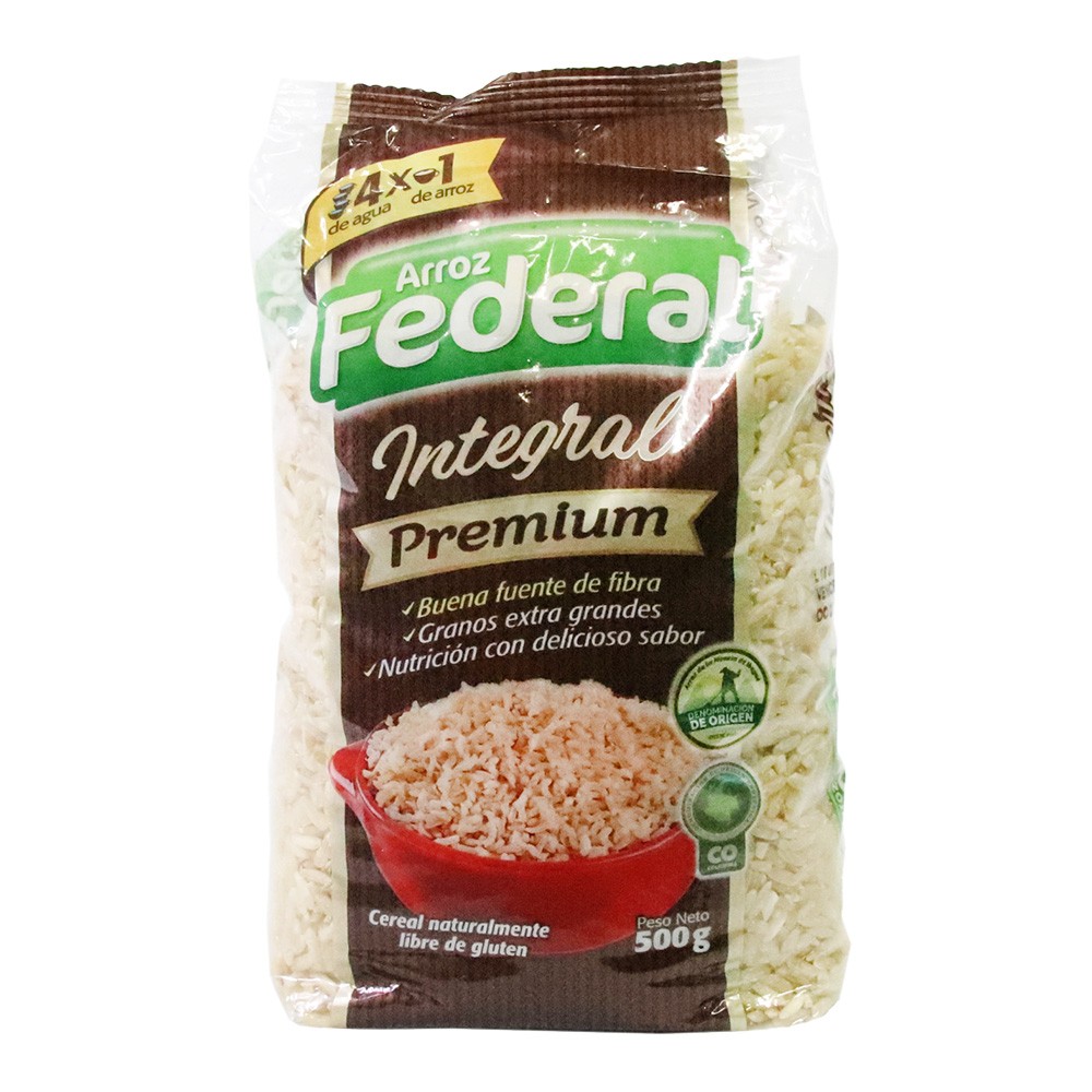 ARROZ FEDERAL INTEGRAL*500GR