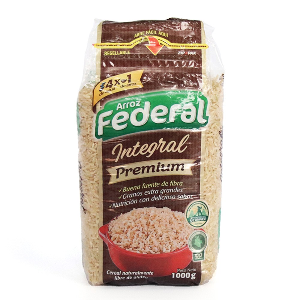 ARROZ FEDERAL INTEGRAL  x 1000 GR