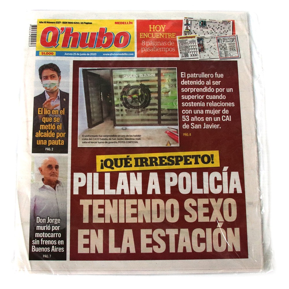 PERIODICO Q HUBO LUNES A JUEVES