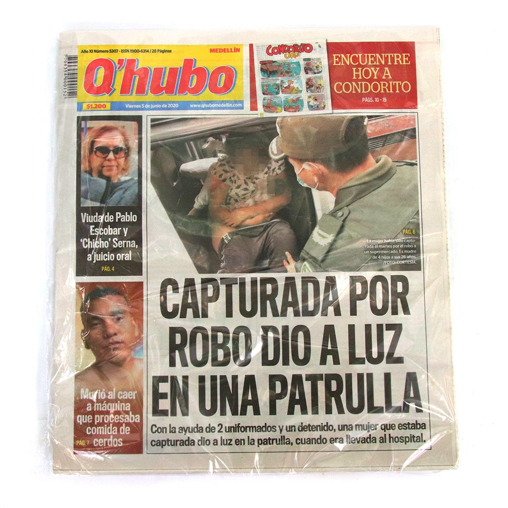 PERIODICO Q HUBO VIERNES/SABADO/DOMINGO