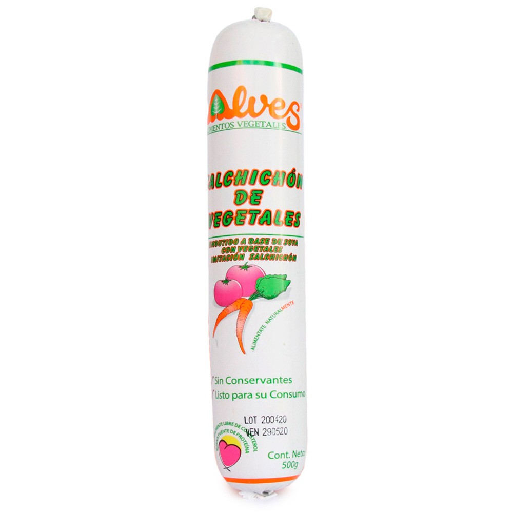 SALCHICHON DE VEGETALES ALVES  x 500GR