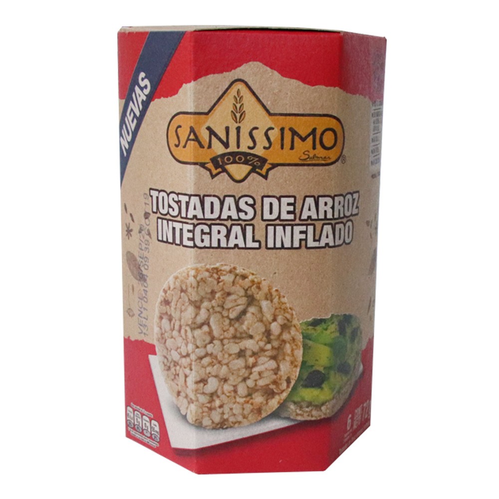 TOSTADA DE ARROZ INTEGRAL SANISSIMO*72GR