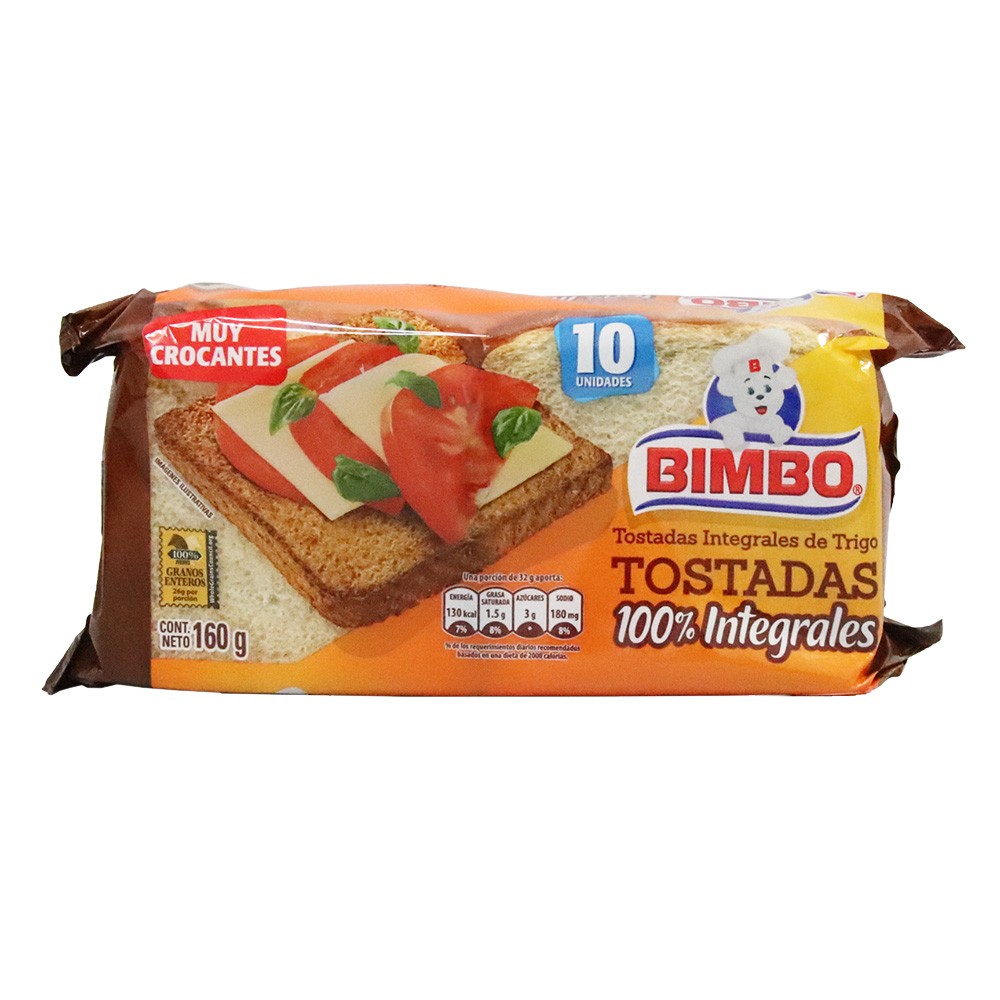 TOSTADA INTEGRAL BIMBO X10UND  x 160GR