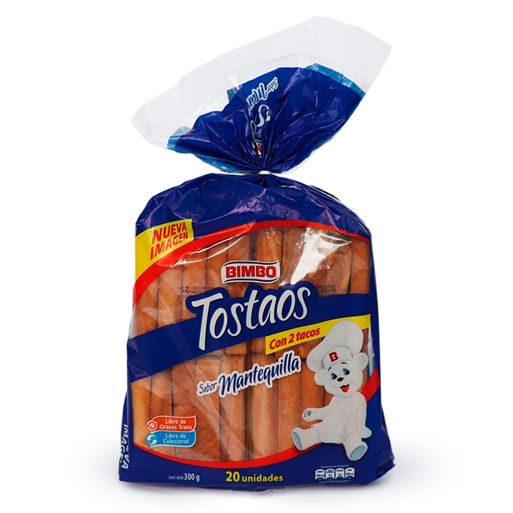 TOSTAO MANTEQ 20U 300gr BIMBO