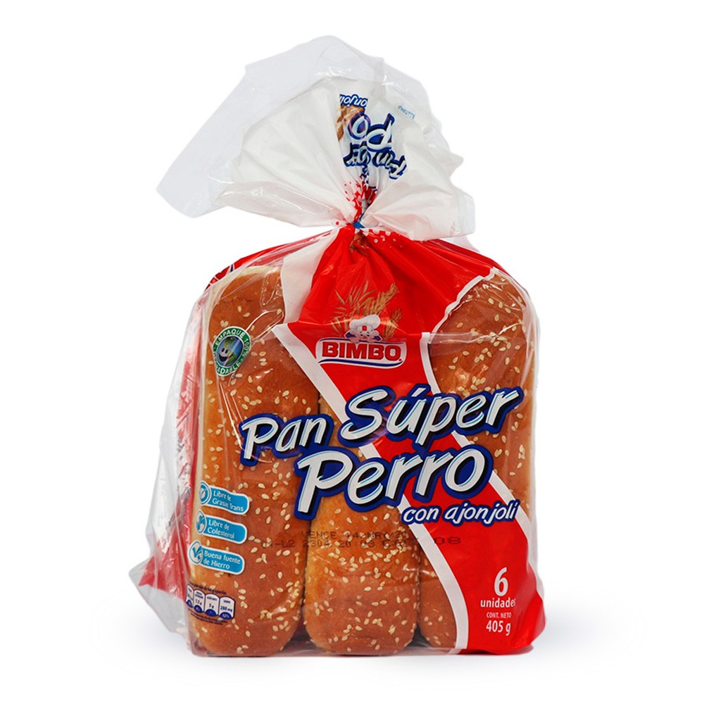 SUPER PERRO 6U 405GR BIMBO