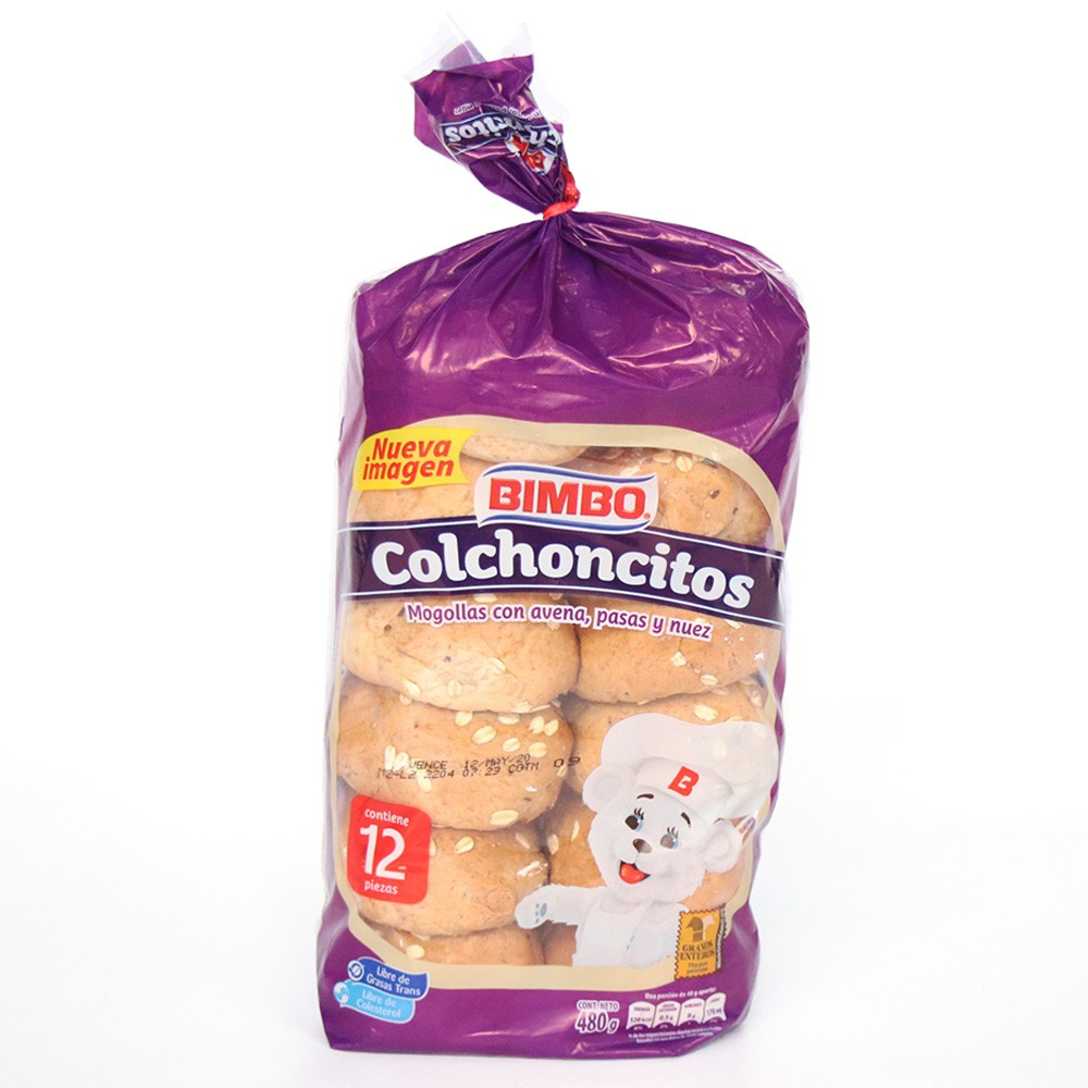 MOGOLLA AVENA PASAS NUEZ BIMBO  x 480GR