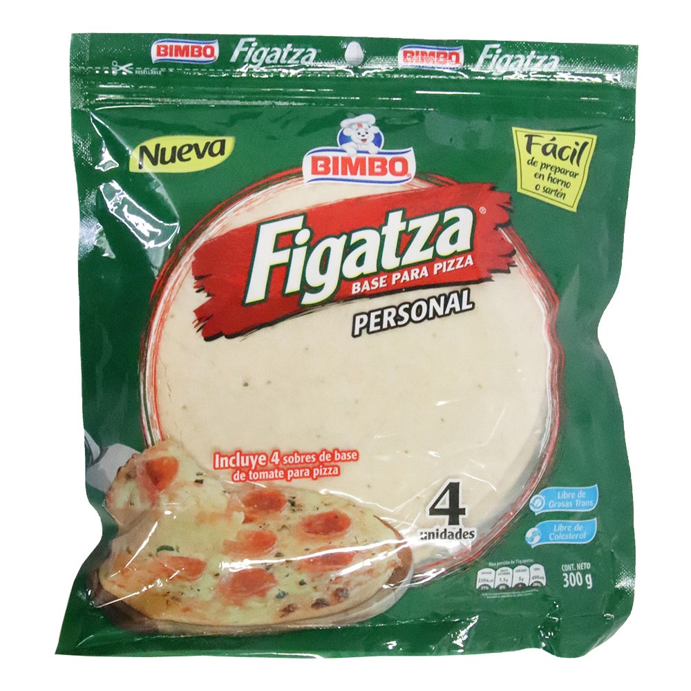 BASE PARA PIZZ FIGATZA BIMBO  x 300 GR