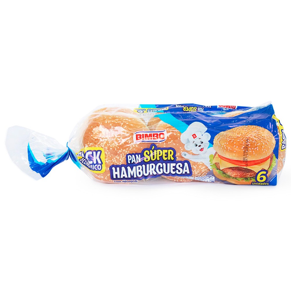 SUPER HAMBURGUESA BIMBO*6
