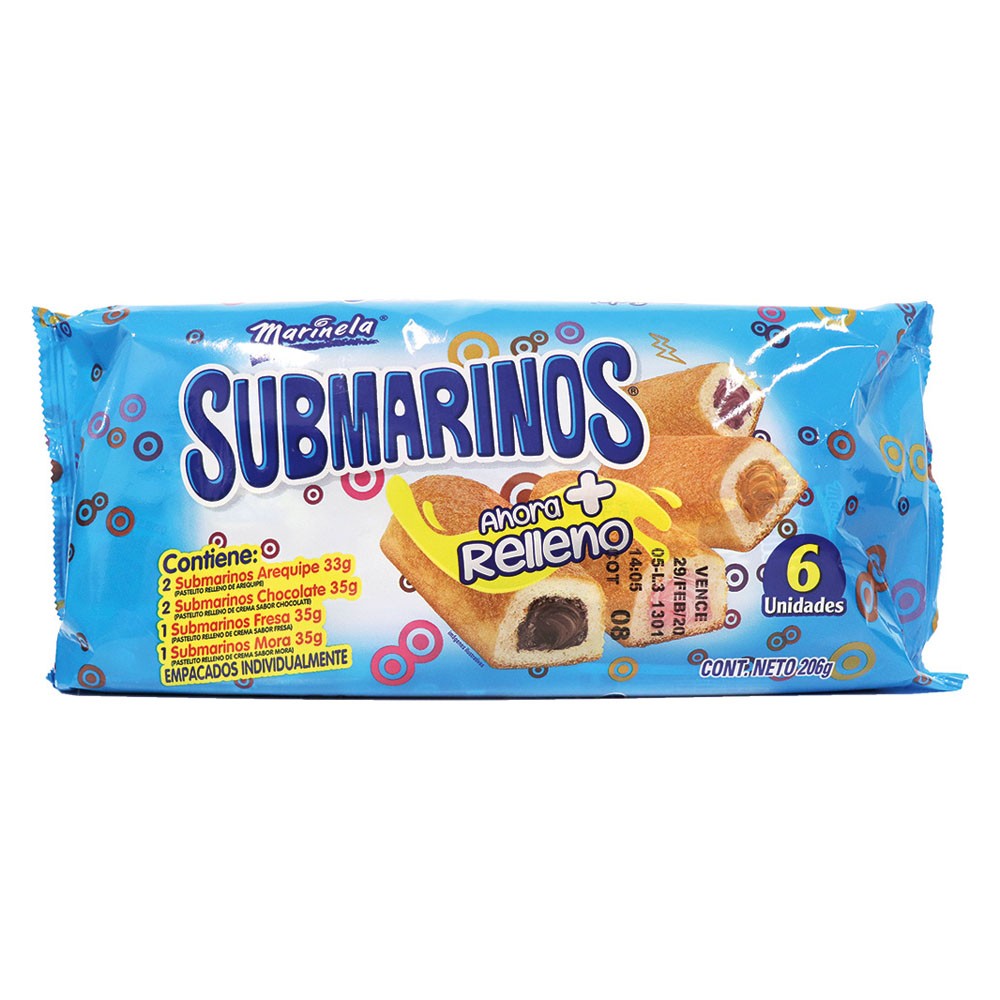 SUBMARINO SURTIDO BIMBO  x 180GR