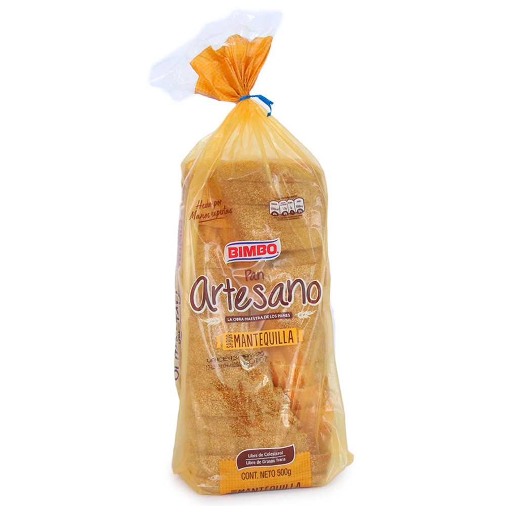 PAN ARTESANO MANTEQUILLA BIMBO  x 500GR