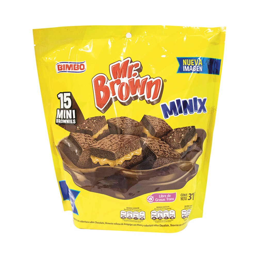 MIX BROWNIE 15 BIMBO  x 310GR