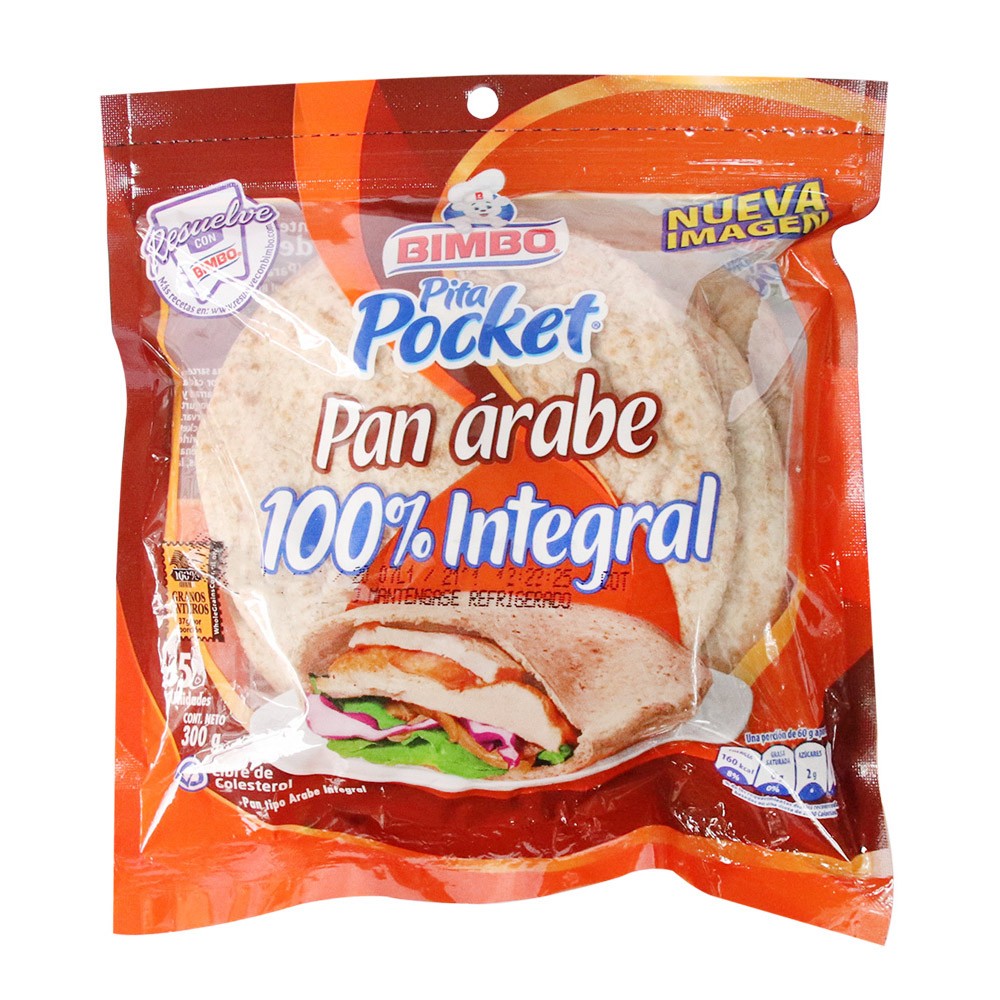 PAN ARABE INTEGRAL BIMBO  x 300GR