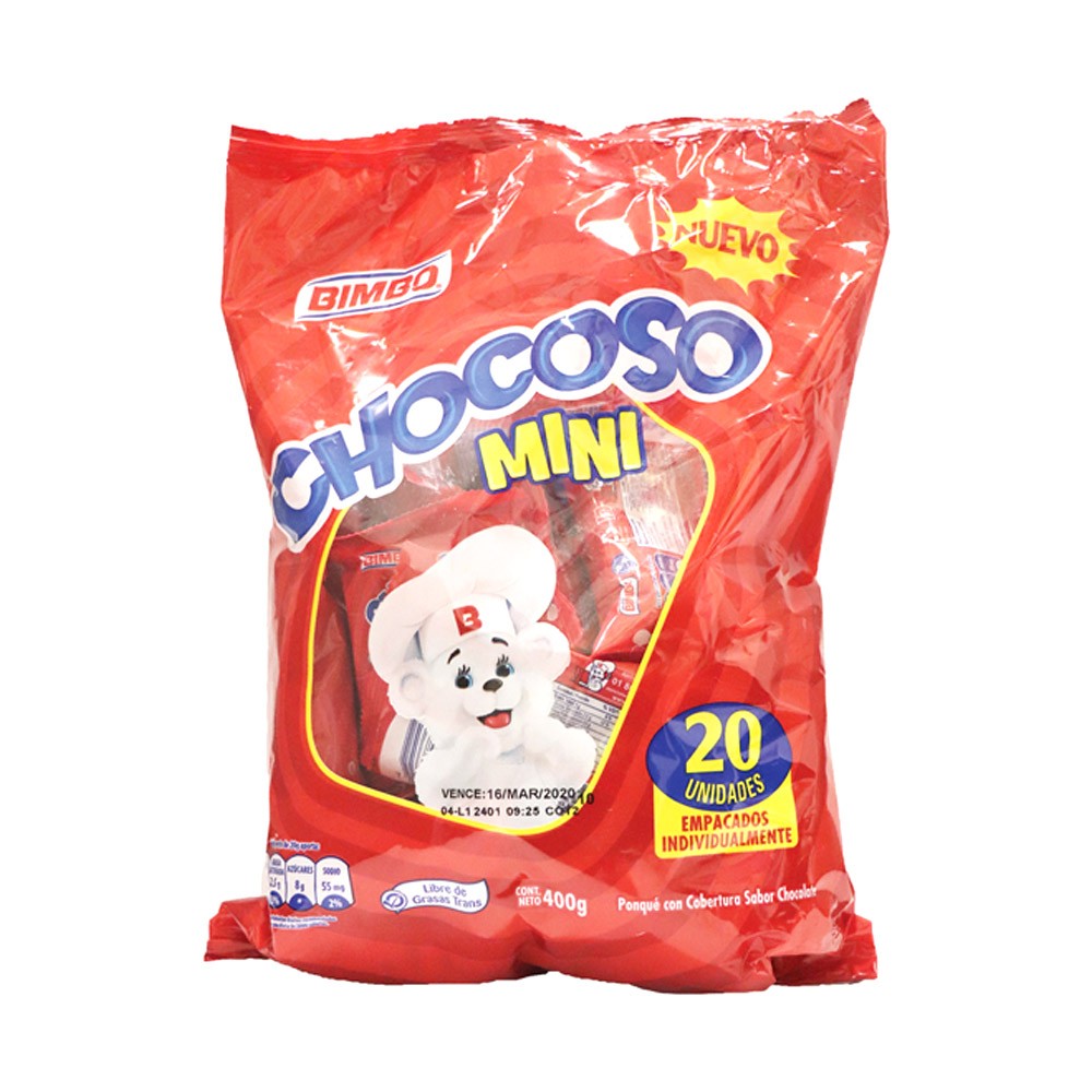 MINI CHOCOSO BIMBO*20